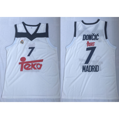 Luka Doncic Real Madrid White Jersey