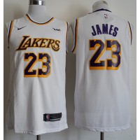 LeBron James Los Angeles Lakers 2019 White Jersey